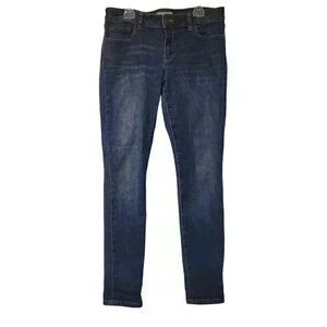 𝅺Banana Republic Women's Medium Wash Navy Cotton/Spandex Blend Skinny Fit Jeans